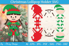 Christmas Lollipop Holder SVG Bundle - CraftNest - Digital Crafting and Art