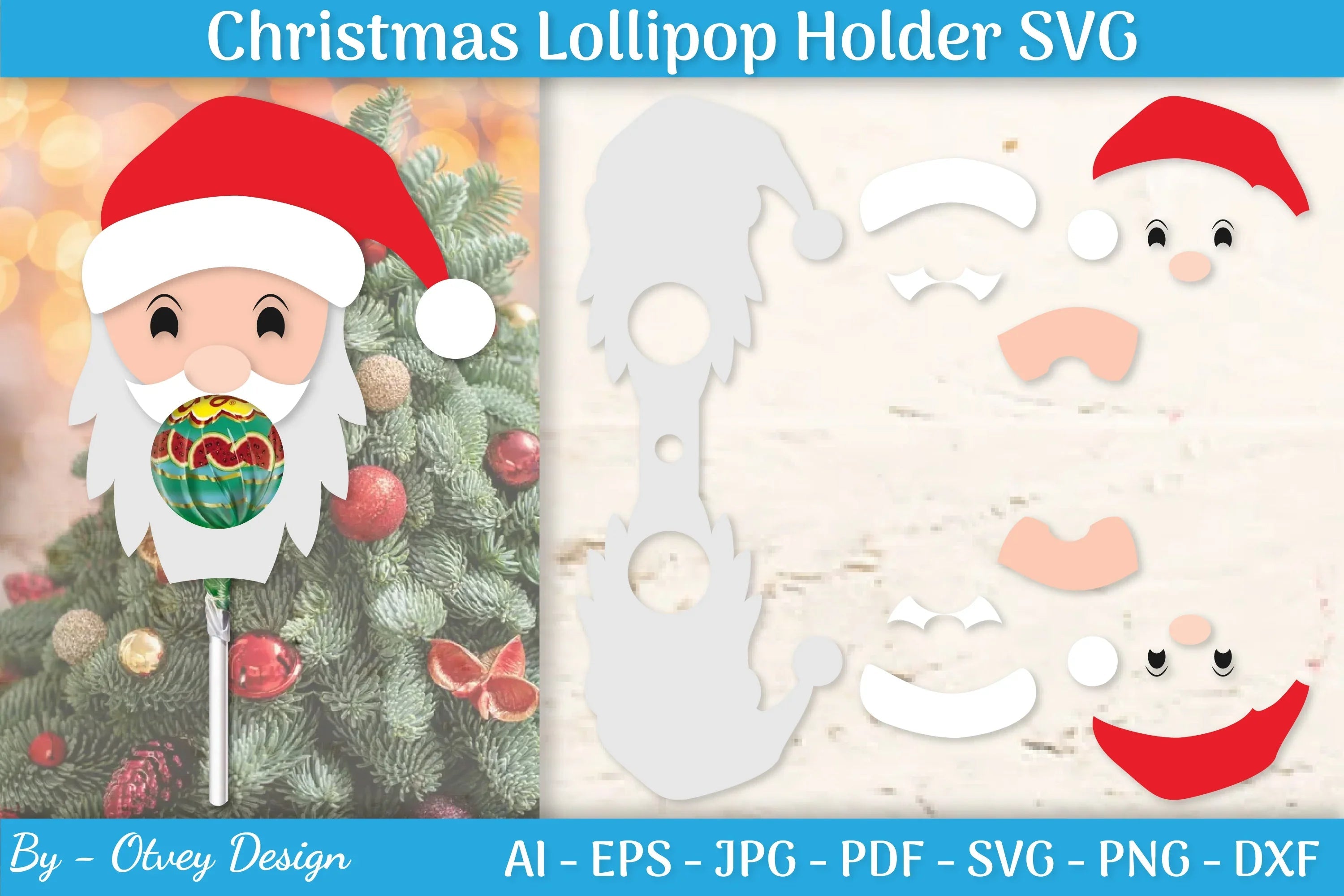 Christmas Lollipop Holder SVG Bundle - CraftNest - Digital Crafting and Art