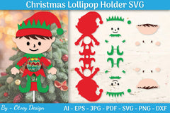 Christmas Lollipop Holder SVG Bundle - CraftNest - Digital Crafting and Art