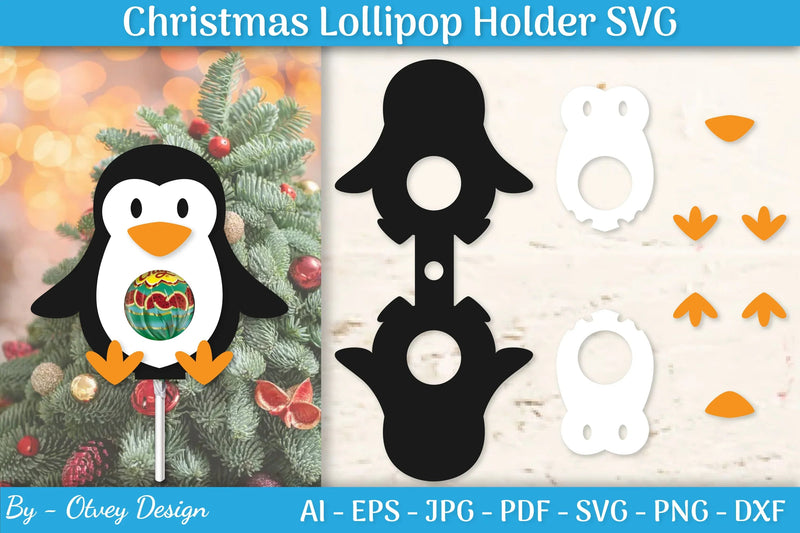 Christmas Lollipop Holder SVG Bundle - CraftNest - Digital Crafting and Art