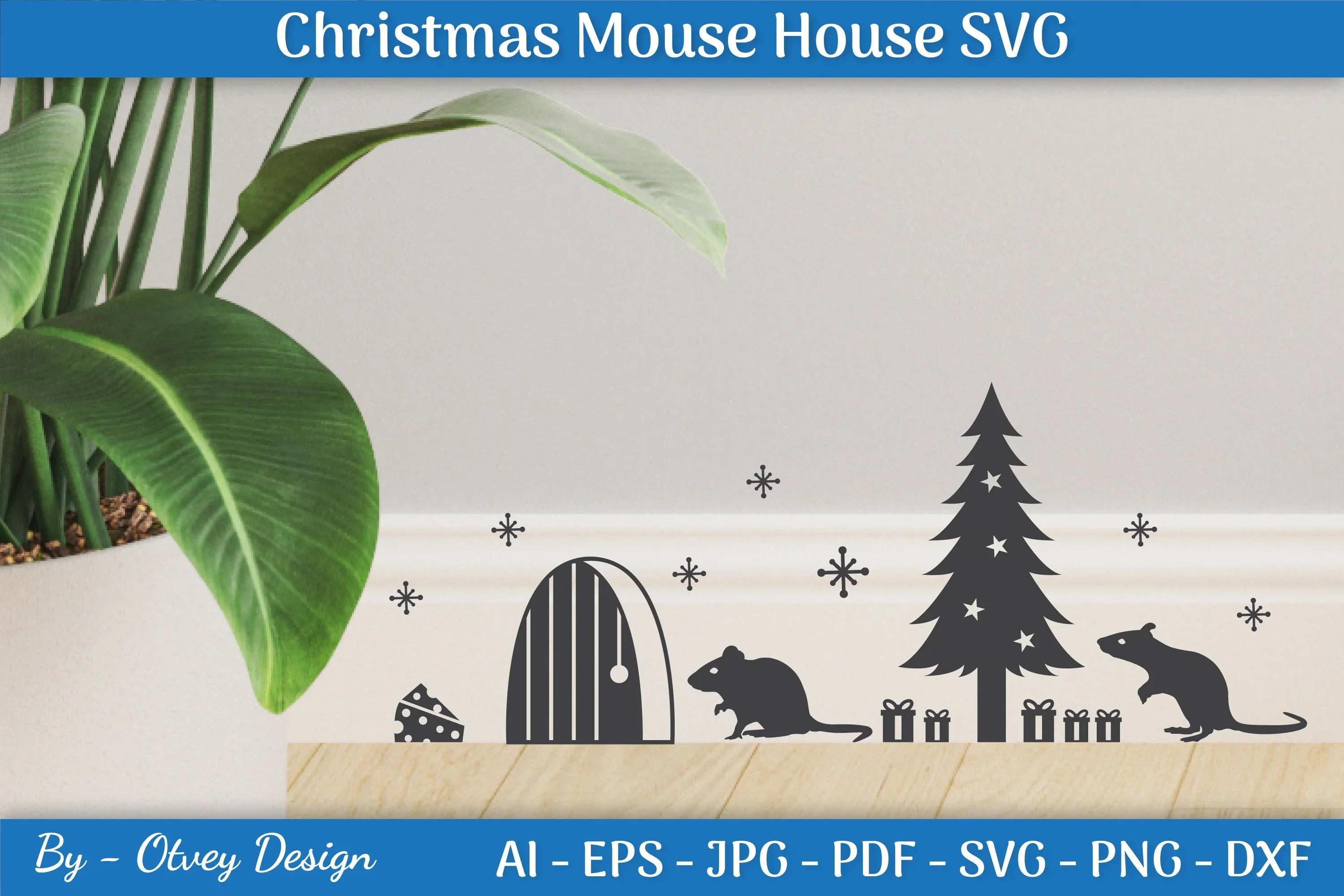 Christmas Mouse House SVG Bundle - CraftNest - Digital Crafting and Art