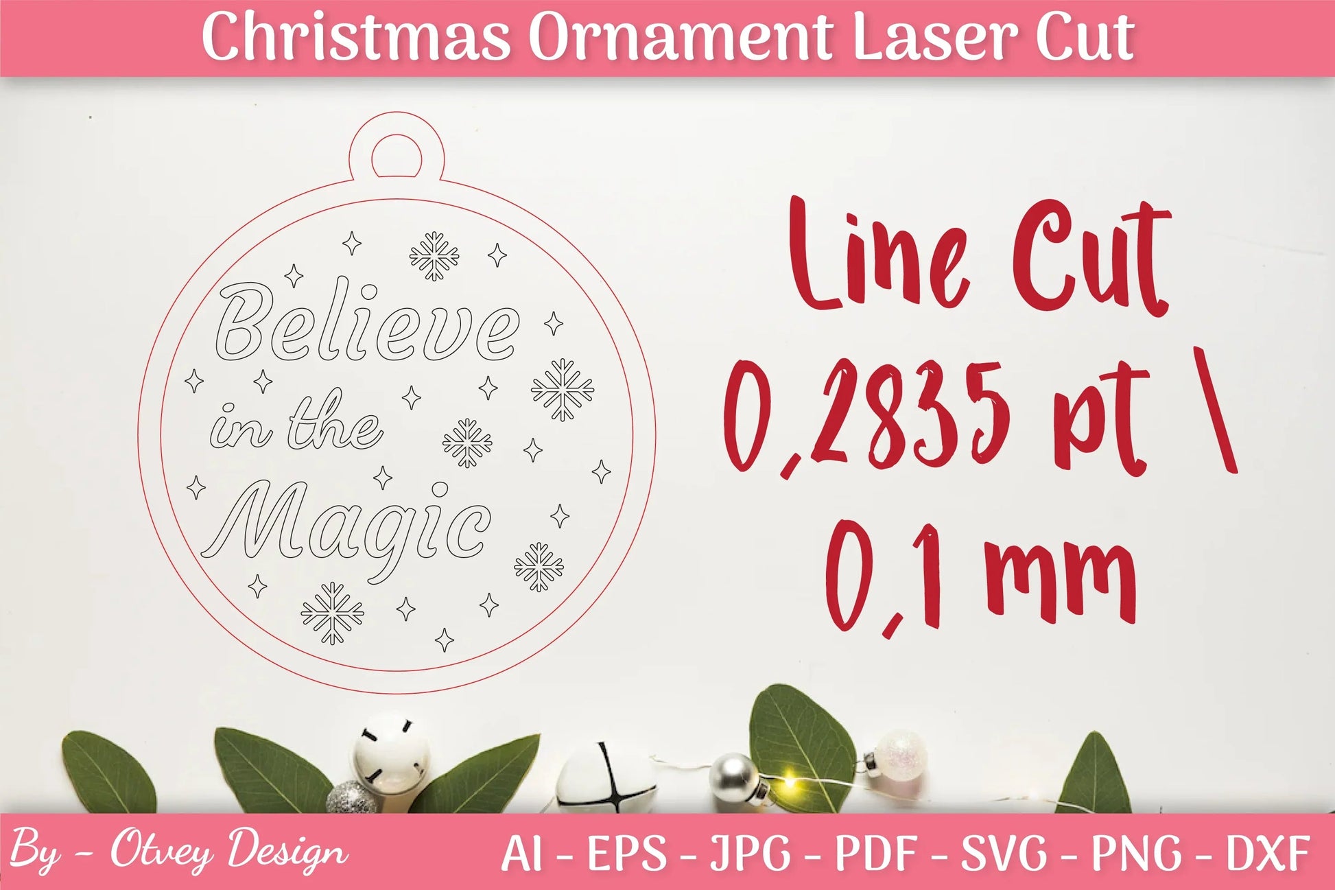 Christmas Ornament Laser Cut SVG Bundle - CraftNest - Digital Crafting and Art