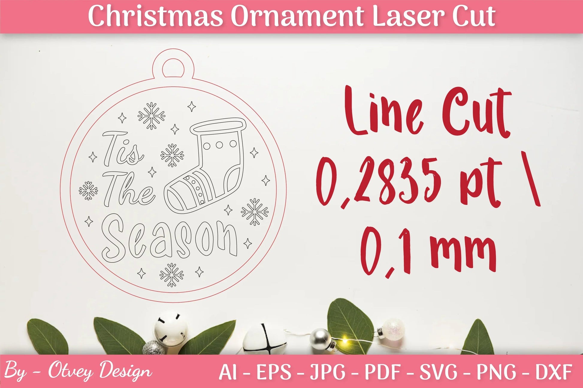 Christmas Ornament Laser Cut SVG Bundle - CraftNest - Digital Crafting and Art