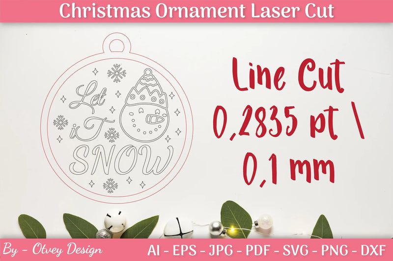 Christmas Ornament Laser Cut SVG Bundle - CraftNest - Digital Crafting and Art