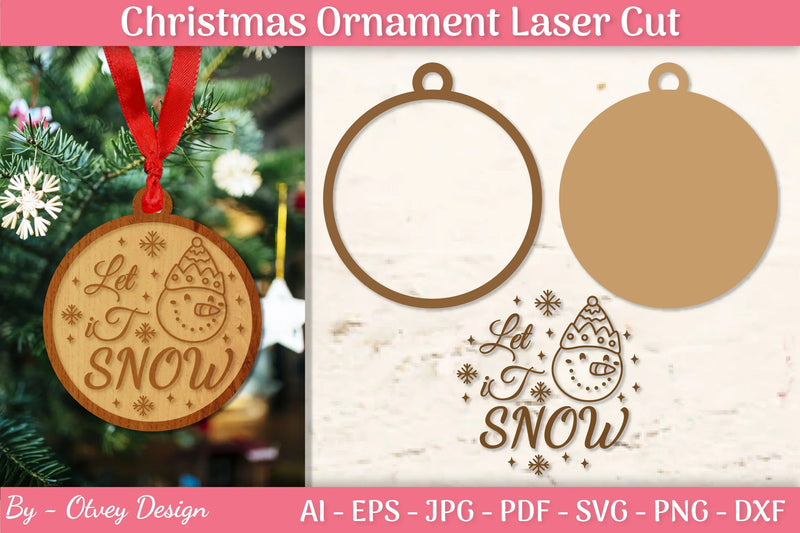 Christmas Ornament Laser Cut SVG Bundle - CraftNest - Digital Crafting and Art