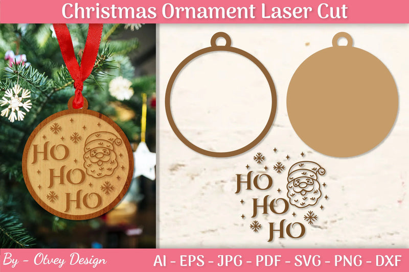 Christmas Ornament Laser Cut SVG Bundle - CraftNest - Digital Crafting and Art