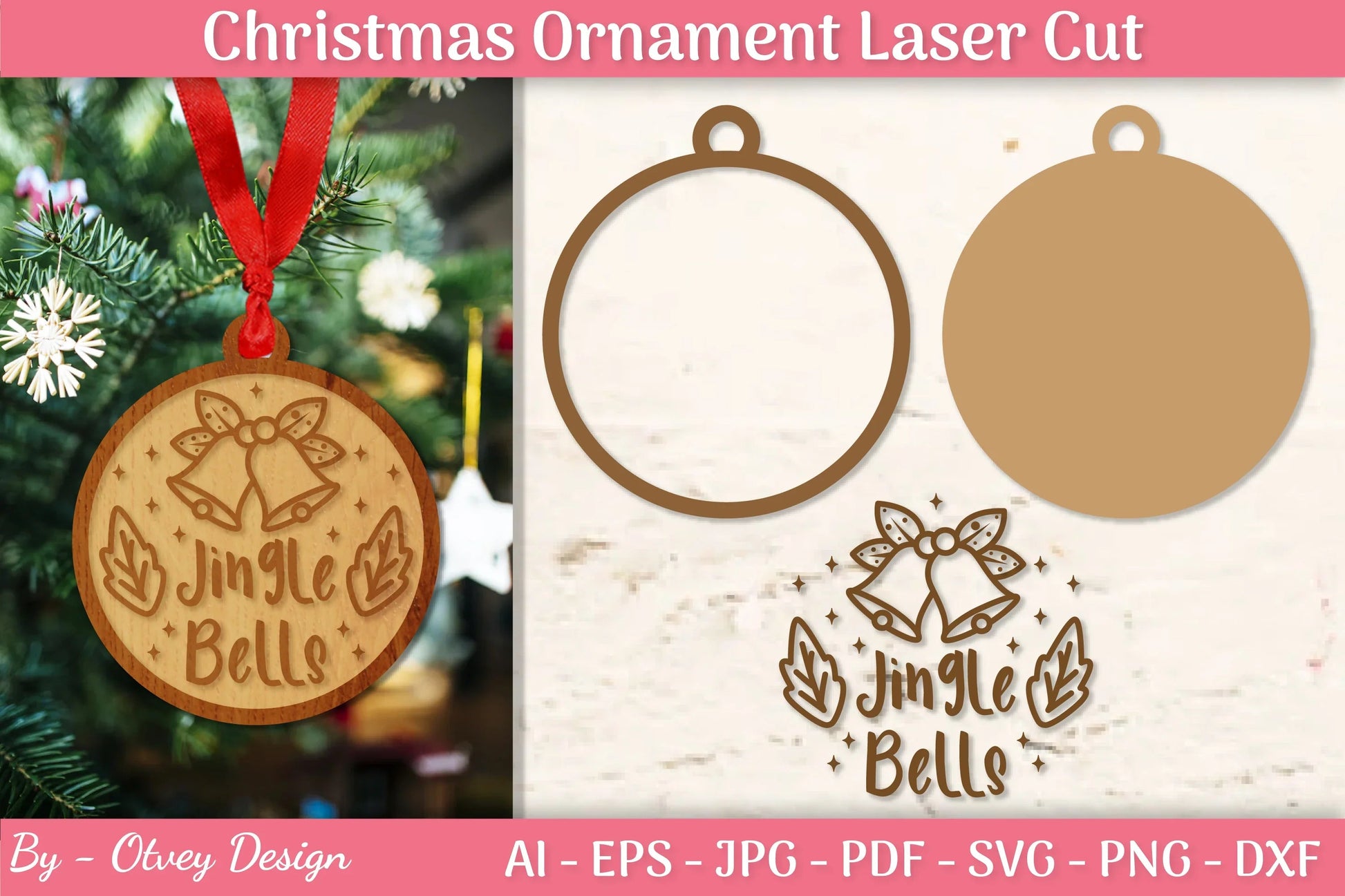 Christmas Ornament Laser Cut SVG Bundle - CraftNest - Digital Crafting and Art