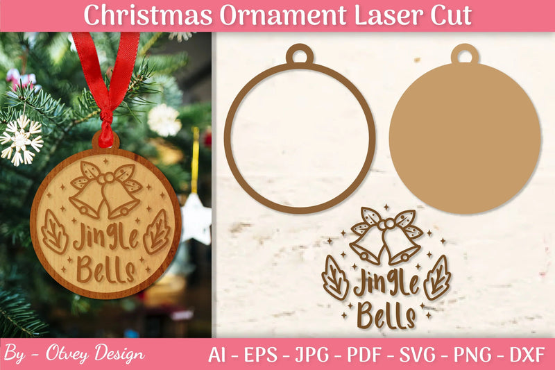 Christmas Ornament Laser Cut SVG Bundle - CraftNest - Digital Crafting and Art