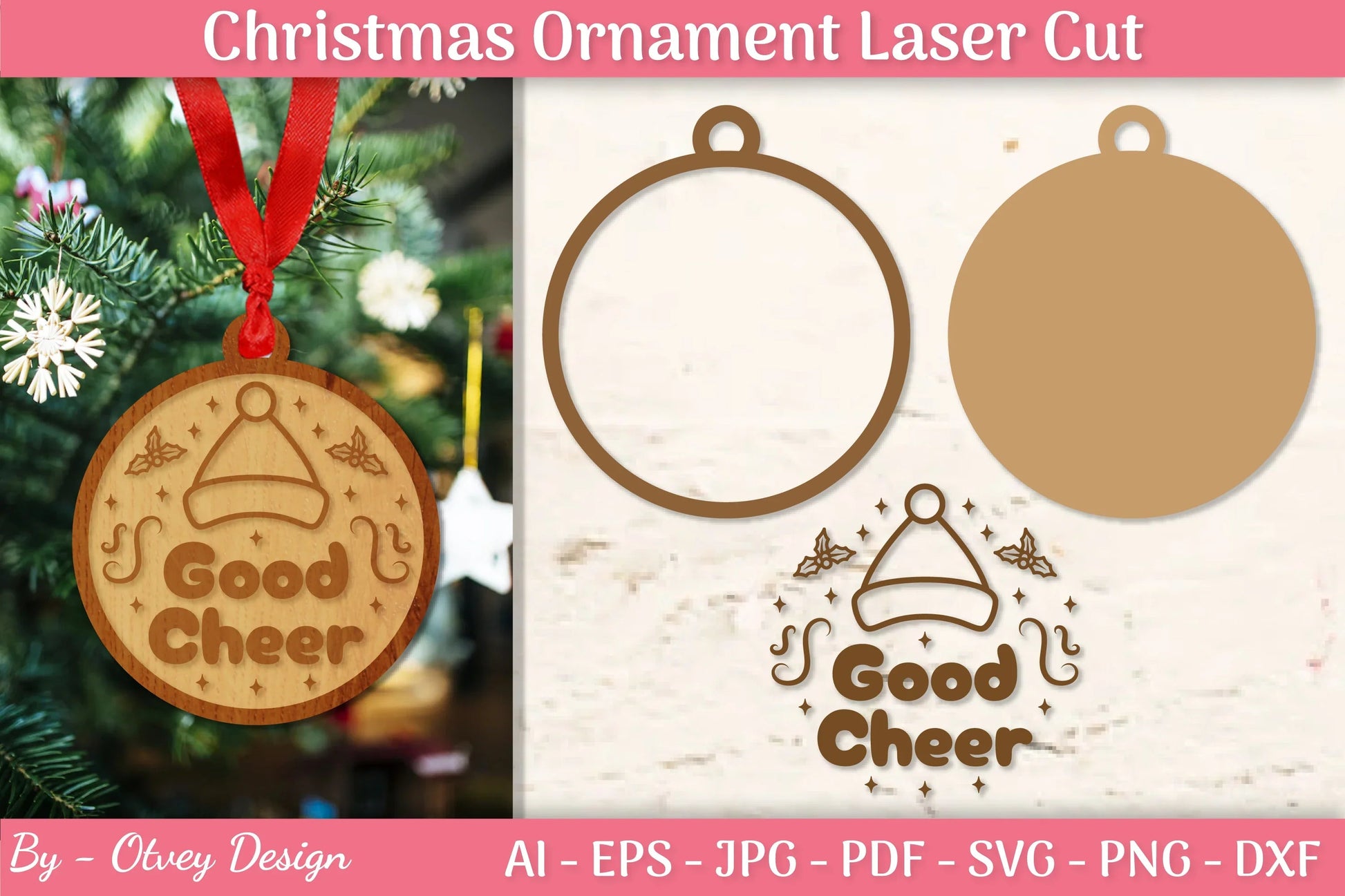 Christmas Ornament Laser Cut SVG Bundle - CraftNest - Digital Crafting and Art