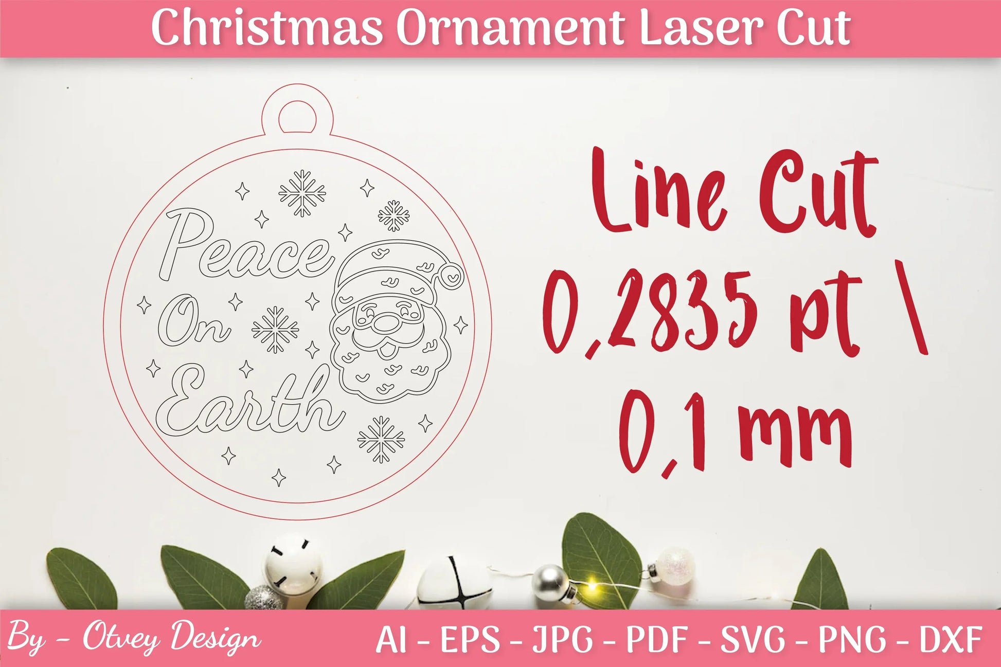 Christmas Ornament Laser Cut SVG Bundle - CraftNest - Digital Crafting and Art