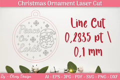 Christmas Ornament Laser Cut SVG Bundle - CraftNest - Digital Crafting and Art