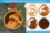 Christmas Ornament Layered SVG Bundle