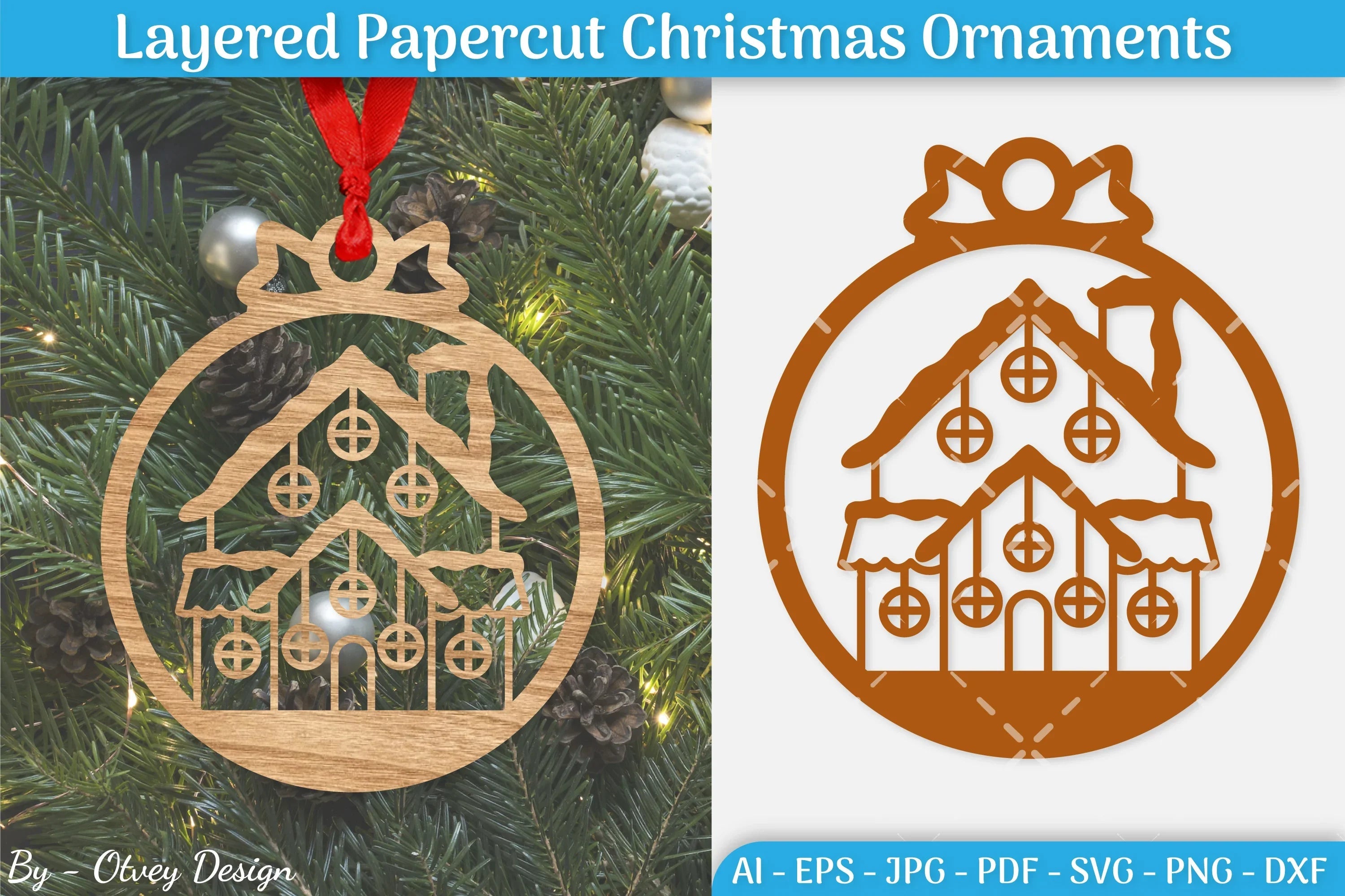 Christmas Ornament SVG Bundle 1 - CraftNest - Digital Crafting and Art