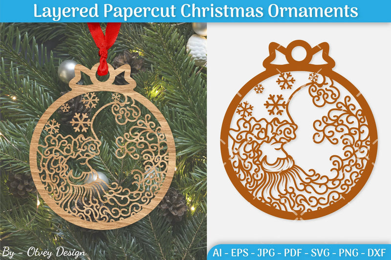 Christmas Ornament SVG Bundle 12 - CraftNest - Digital Crafting and Art