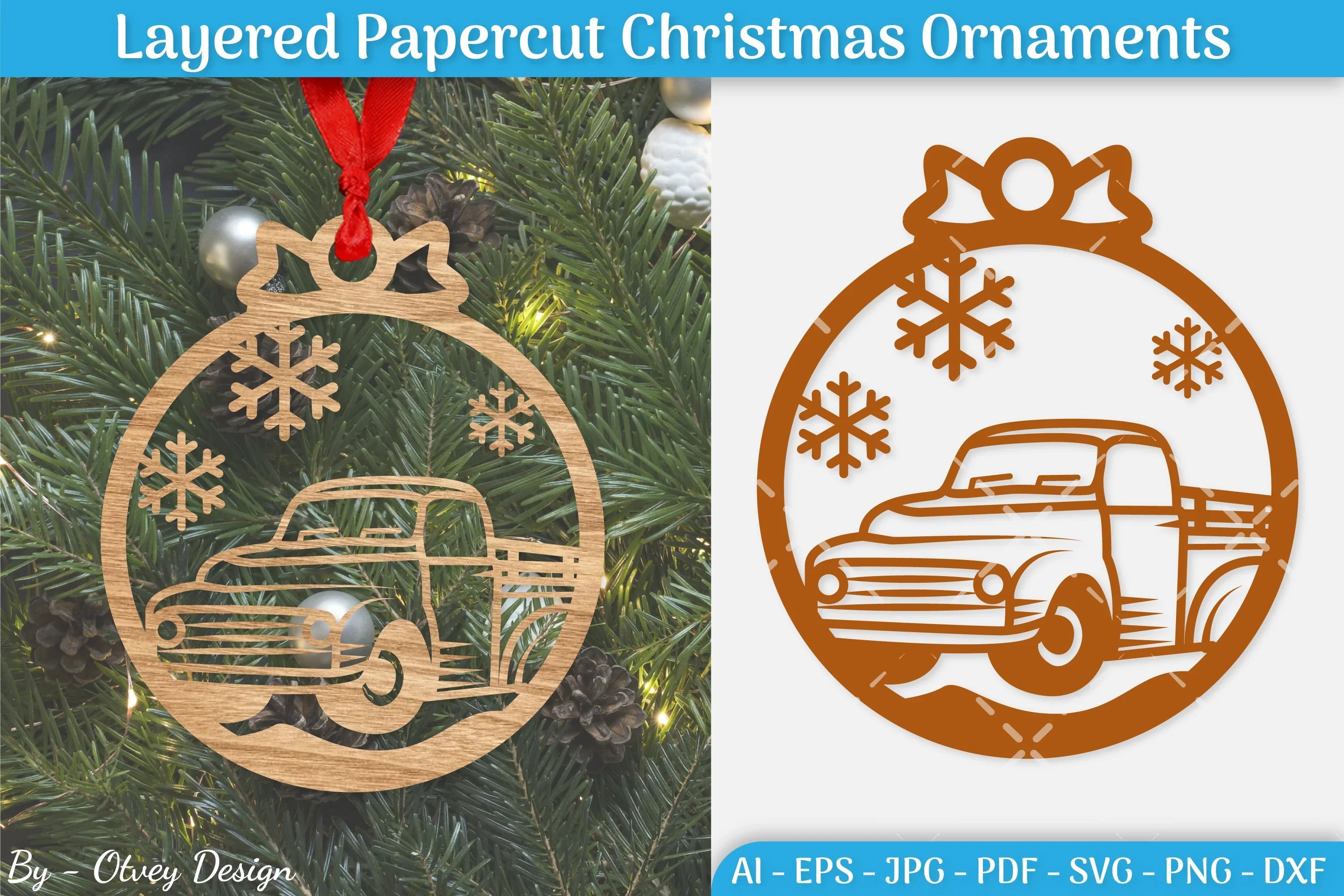 Christmas Ornament SVG Bundle 14 - CraftNest - Digital Crafting and Art