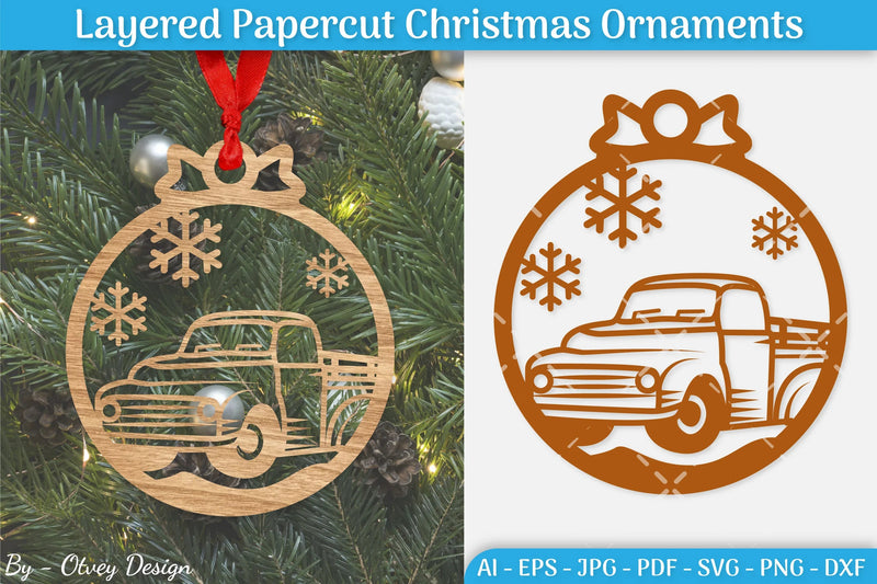 Christmas Ornament SVG Bundle 14 - CraftNest - Digital Crafting and Art