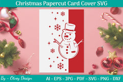Snowflake Papercut Card Cover Template SVG Bundle 28 - CraftNest - Digital Crafting and Art