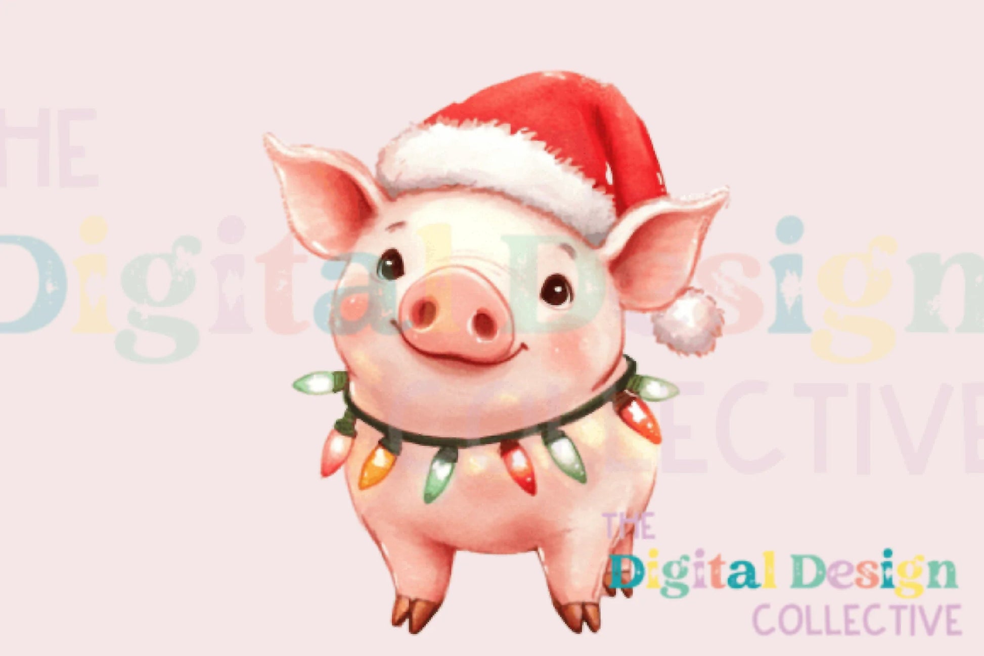 Christmas Pig Clipart Bundle - CraftNest - Digital Crafting and Art