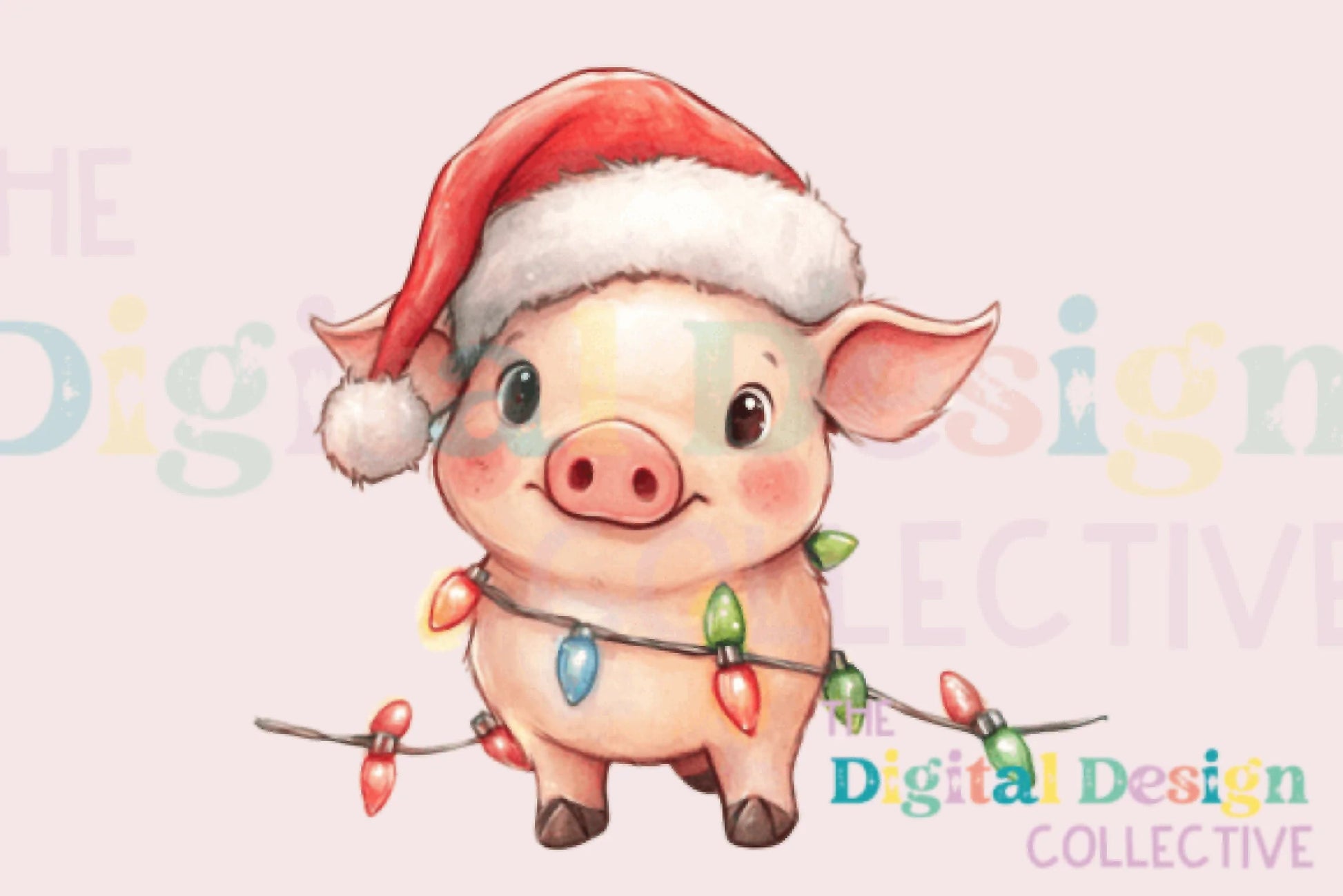 Christmas Pig Clipart Bundle - CraftNest - Digital Crafting and Art