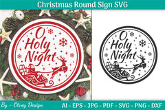 Christmas Round SVG Bundle 3 - CraftNest - Digital Crafting and Art