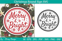 Christmas Round SVG Bundle 23 - CraftNest - Digital Crafting and Art