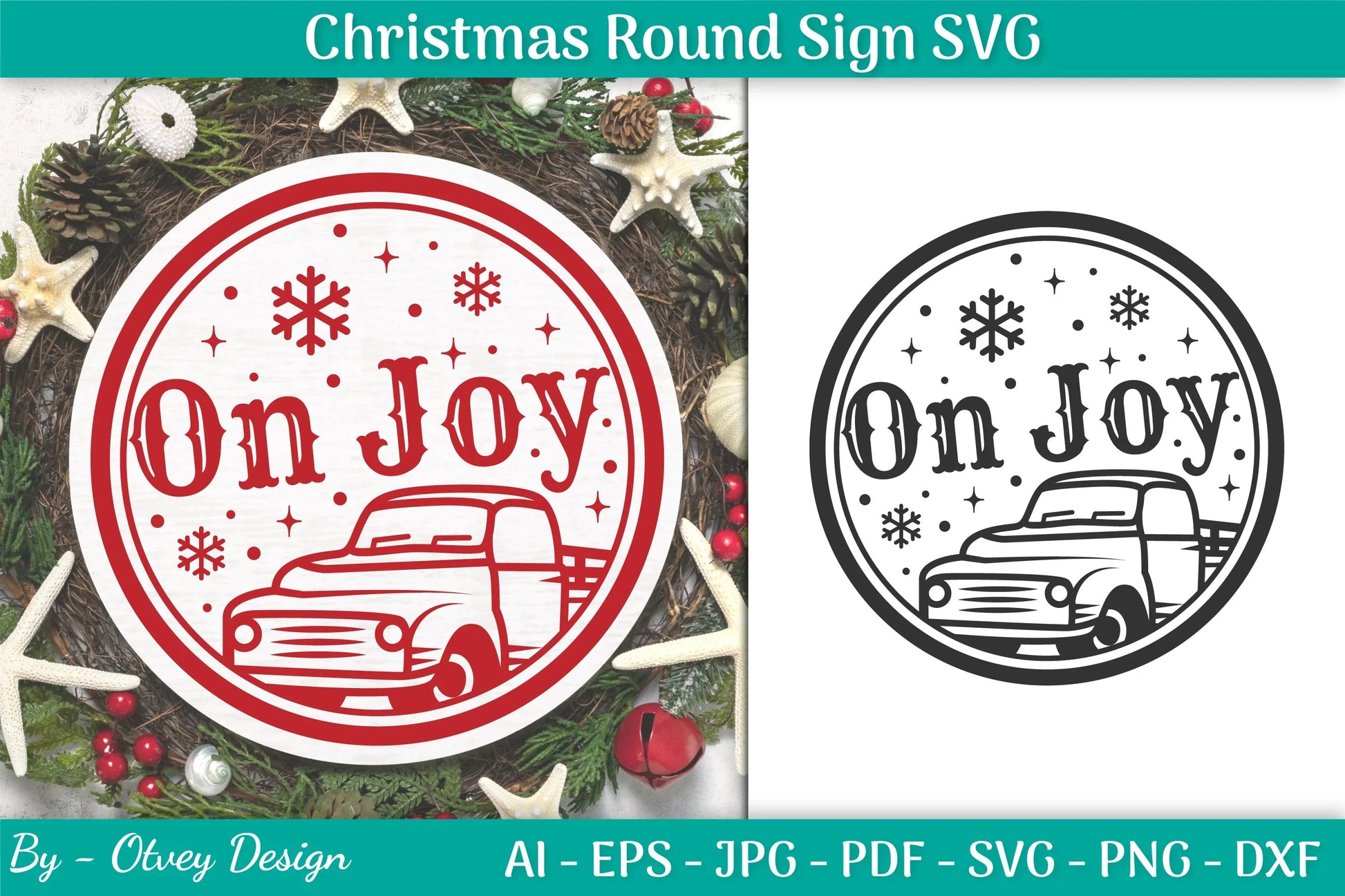 Christmas Round SVG Bundle 27 - CraftNest - Digital Crafting and Art