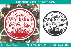 Christmas Round SVG Bundle 31 - CraftNest - Digital Crafting and Art