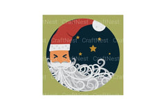 Christmas Santa Moon Papercut SVG Bundle - CraftNest - Digital Crafting and Art