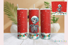 Festive Christmas Skeleton Tumbler Wrap Bundle - CraftNest - Digital Crafting and Art