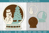 Christmas Snow Globe Layered SVG Bundle