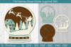 Christmas Snow Globe Layered SVG Bundle