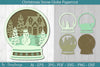 Christmas Snow Globe Papercut SVG Bundle
