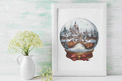 Christmas Snow Globes Clipart Bundle - CraftNest - Digital Crafting and Art