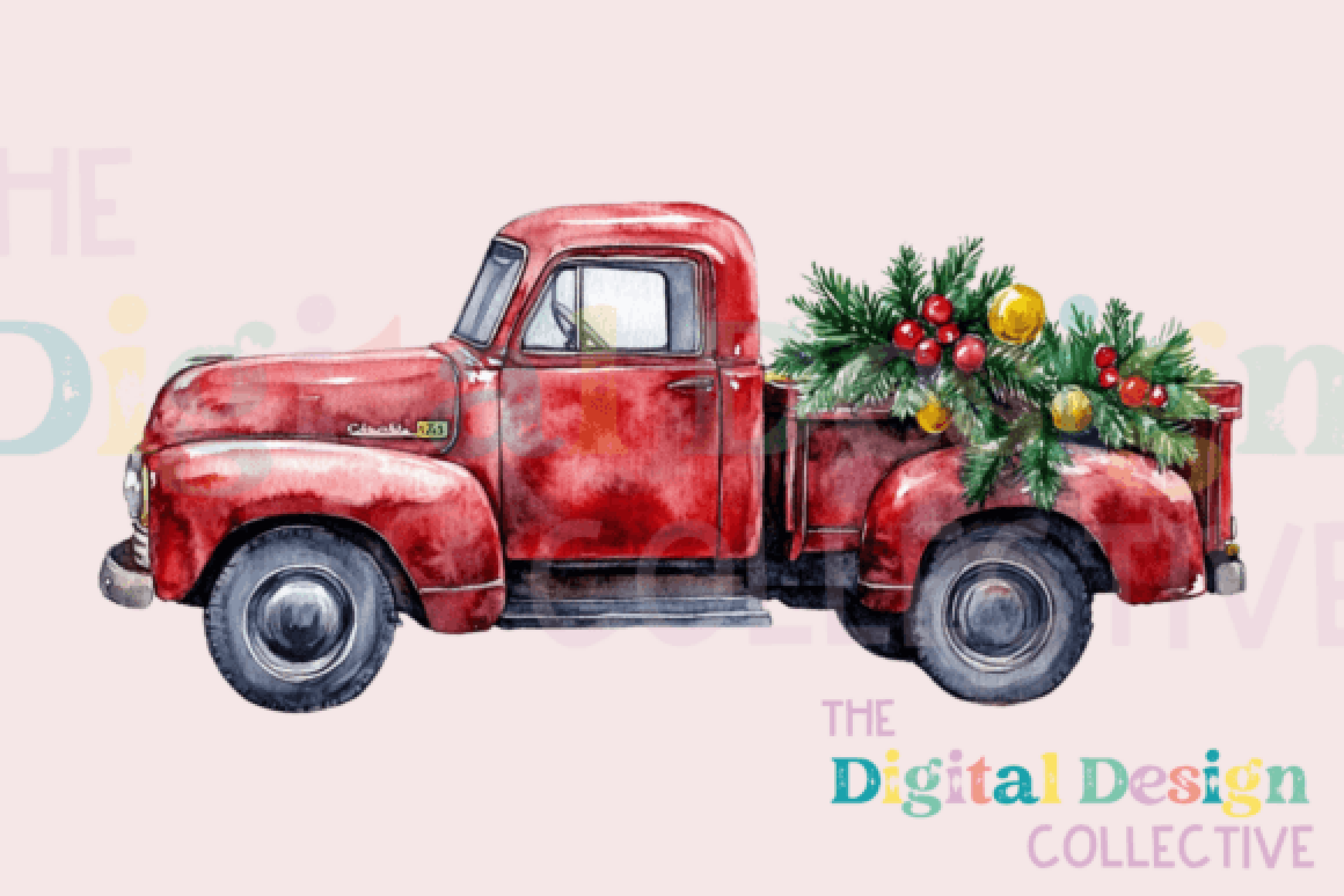 Christmas Truck Clipart Bundle