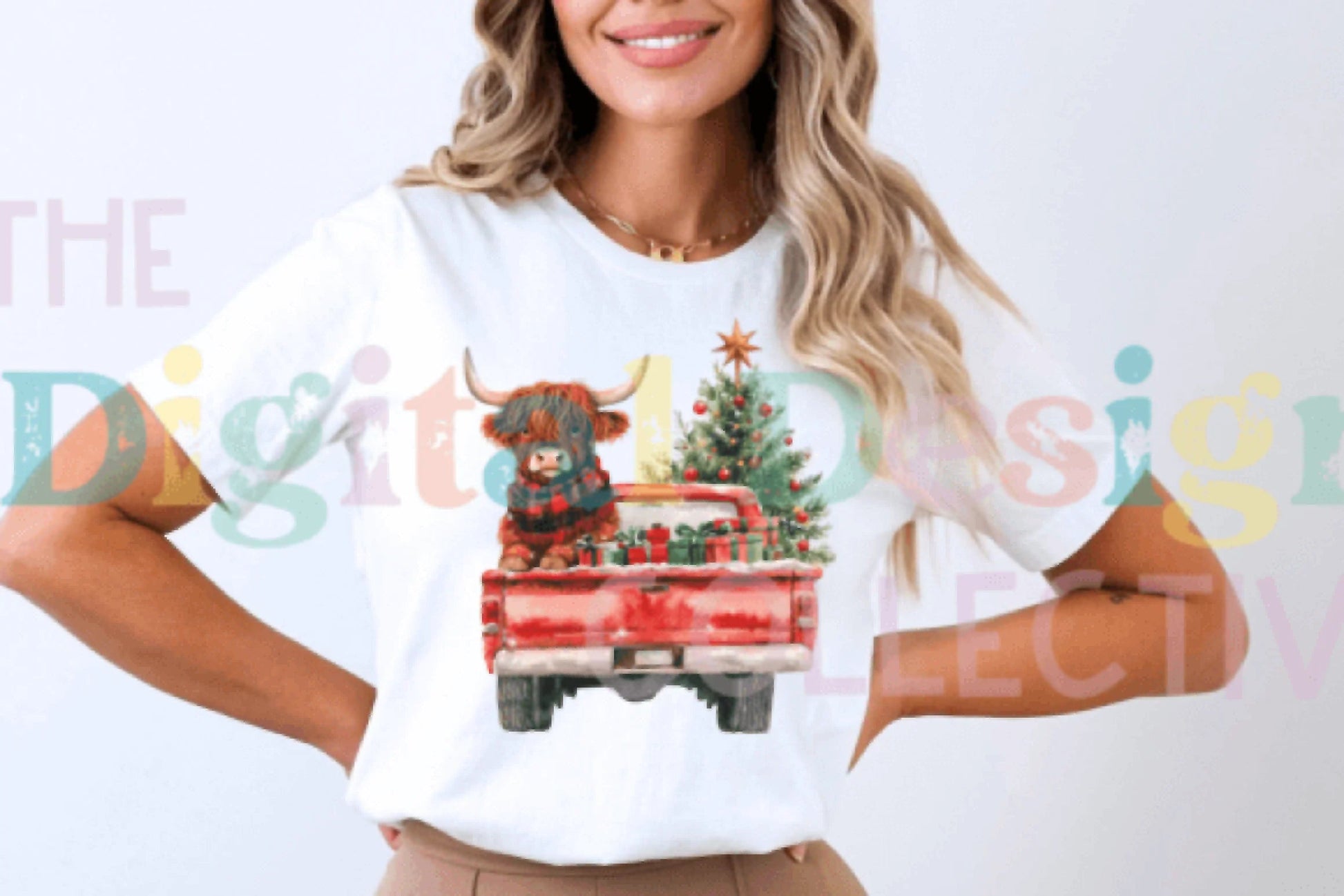 Christmas Truck & Highland Cow Clipart Bundle - CraftNest - Digital Crafting and Art