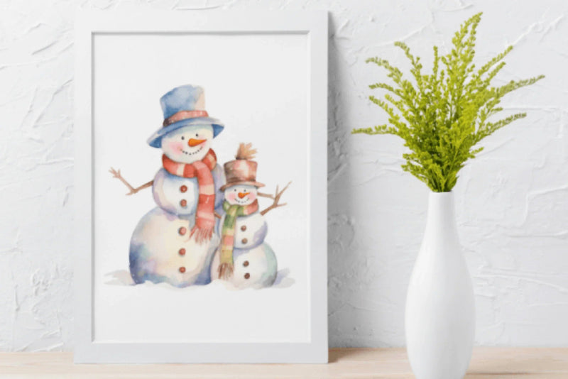 Vintage Snowman Clipart Bundle 1975 - CraftNest - Digital Crafting and Art