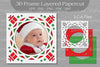 Christmas 3D Frame Layered Papercut Clipart Bundle