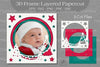 Christmas 3D Frame Layered SVG Bundle
