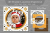Christmas 3D Frame Layered SVG Bundle