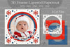Christmas 3D Frame Layered SVG Bundle