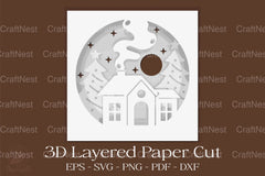 Christmas 3D Shadow Box SVG Bundle for Cricut - CraftNest - Digital Crafting and Art