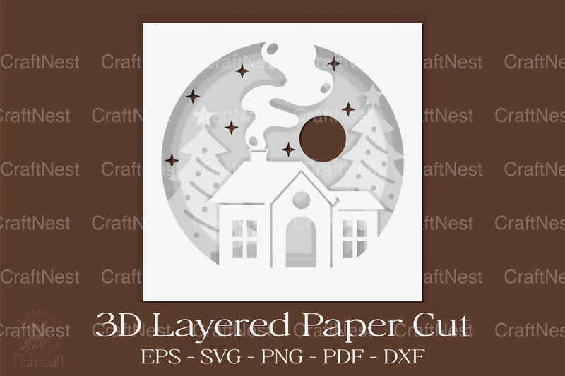 Christmas 3D Shadow Box SVG Bundle for Cricut - CraftNest - Digital Crafting and Art