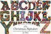 Christmas Alphabet Letter Clipart Bundle