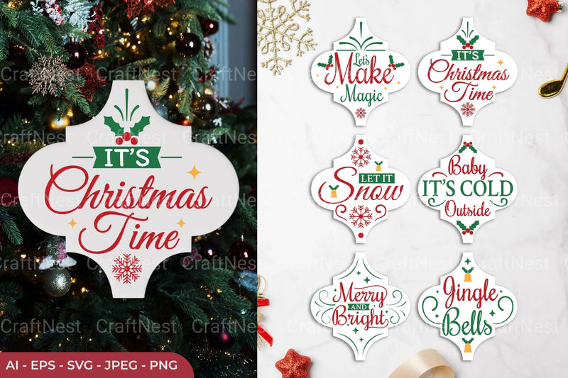 Christmas Arabesque SVG Bundle - CraftNest - Digital Crafting and Art
