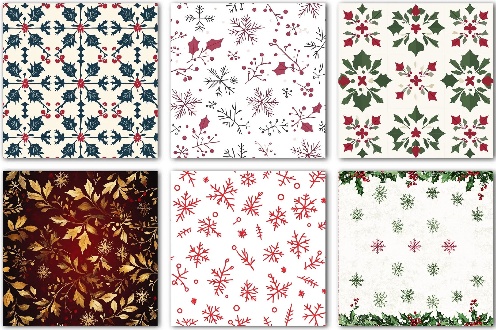 Christmas Background Clipart Bundle - CraftNest - Digital Crafting and Art