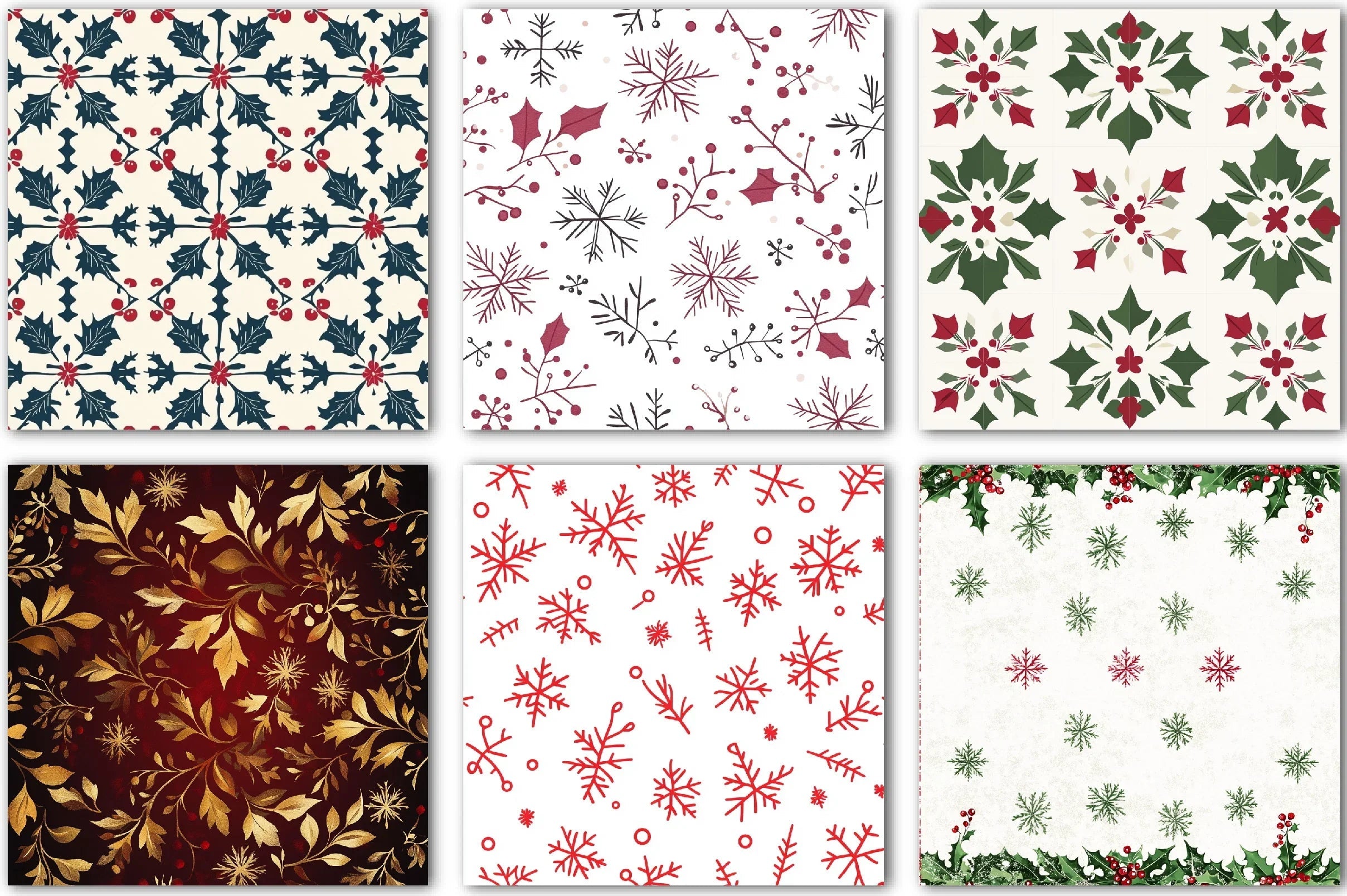 Christmas Background Clipart Bundle - CraftNest - Digital Crafting and Art