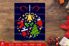 Christmas Ball Elements 3D Layered SVG Bundle - CraftNest - Digital Crafting and Art