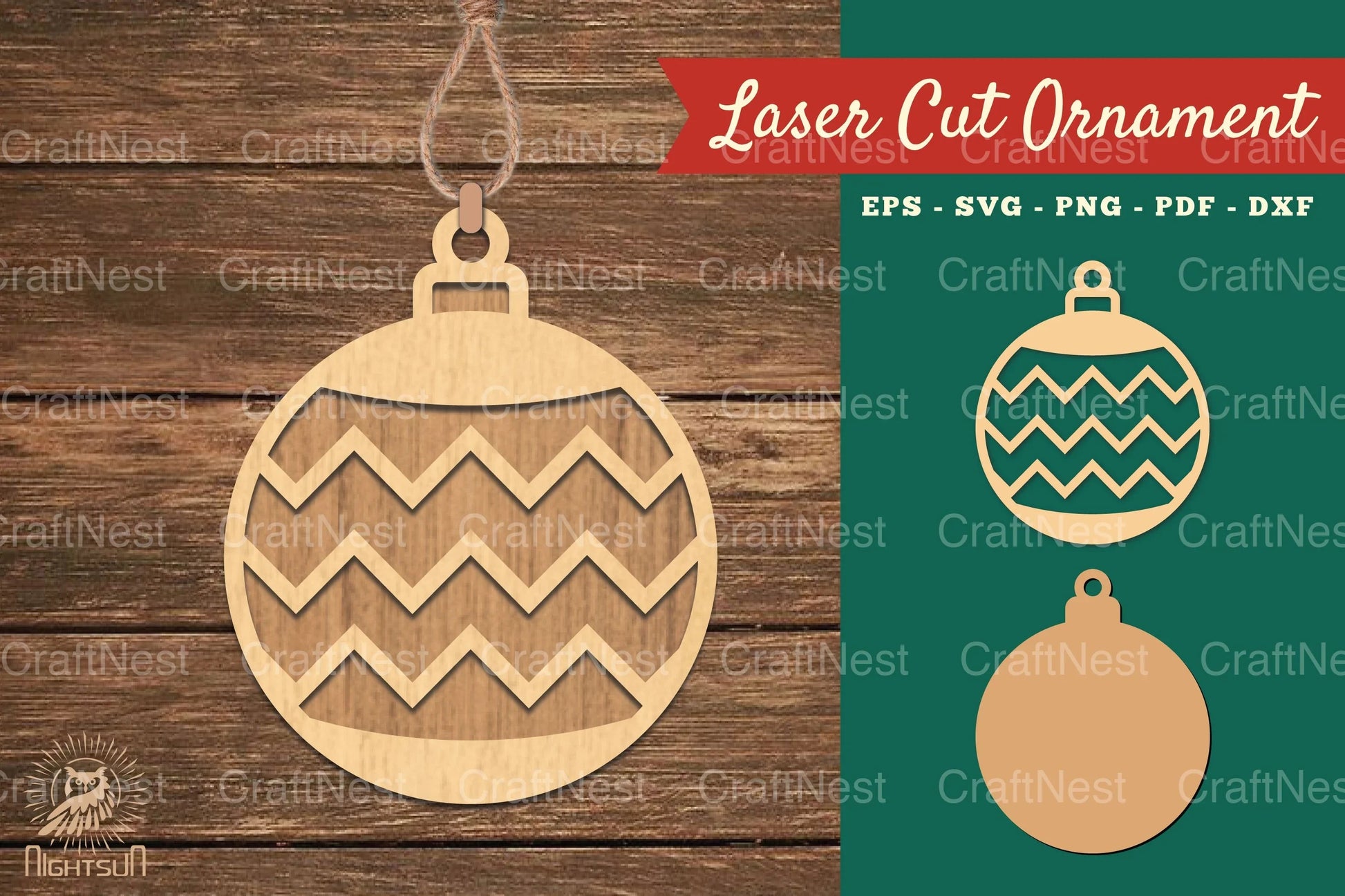 Christmas Ball Laser Cut Ornament Clipart Bundle - CraftNest - Digital Crafting and Art