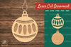 Christmas Ball Laser Cut Ornament SVG Bundle