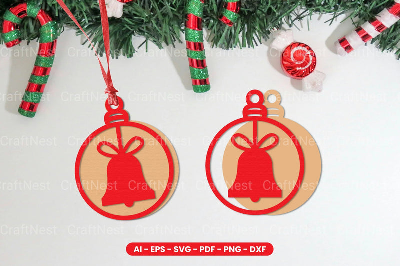Christmas Ball Lasercut SVG Bundle - CraftNest - Digital Crafting and Art